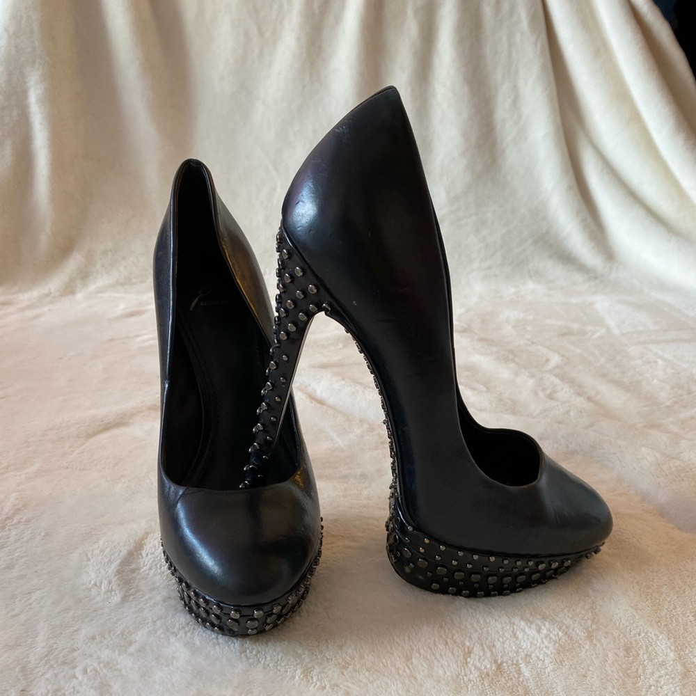 Brian Atwood Studded Sexy Platform Pumps 6